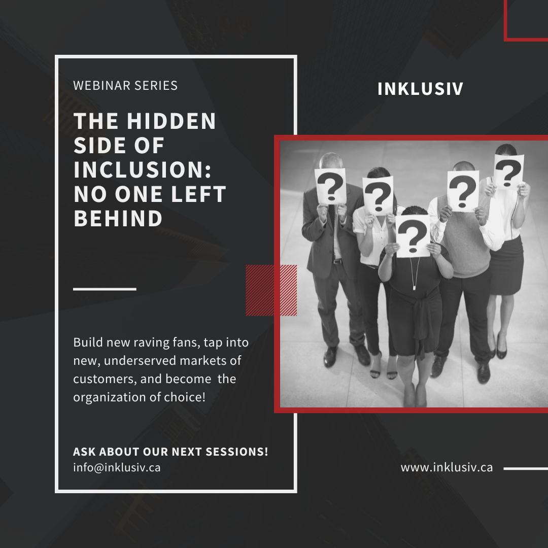 Webinar 01: The hidden side of inclusion: no one left behind.