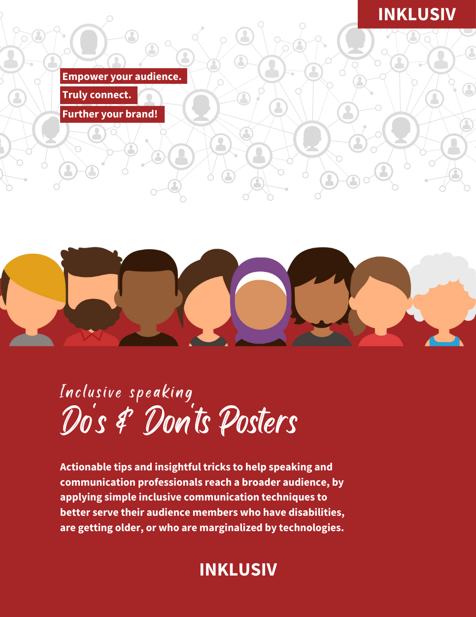 Inclusive Speaking Do's and Don'ts Posters front page