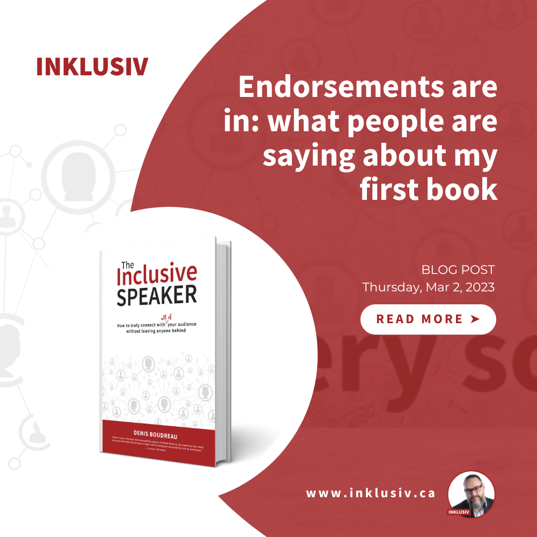 Endorsements are in: what people are saying about my first book