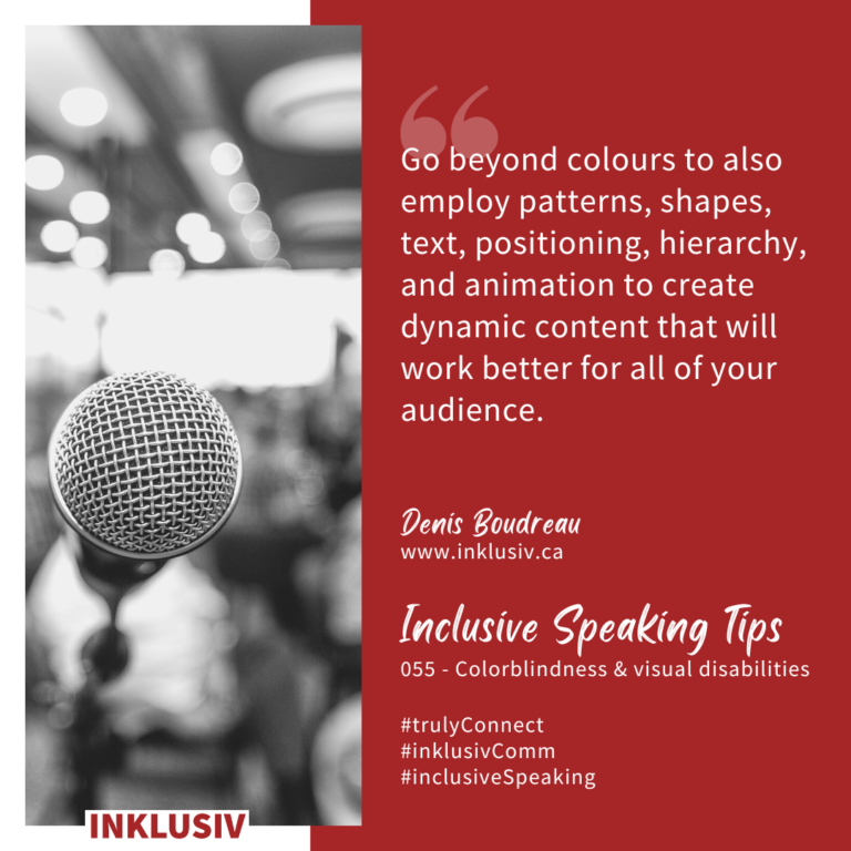 Inclusive Speaking Tip #055 - Inklusiv Communication
