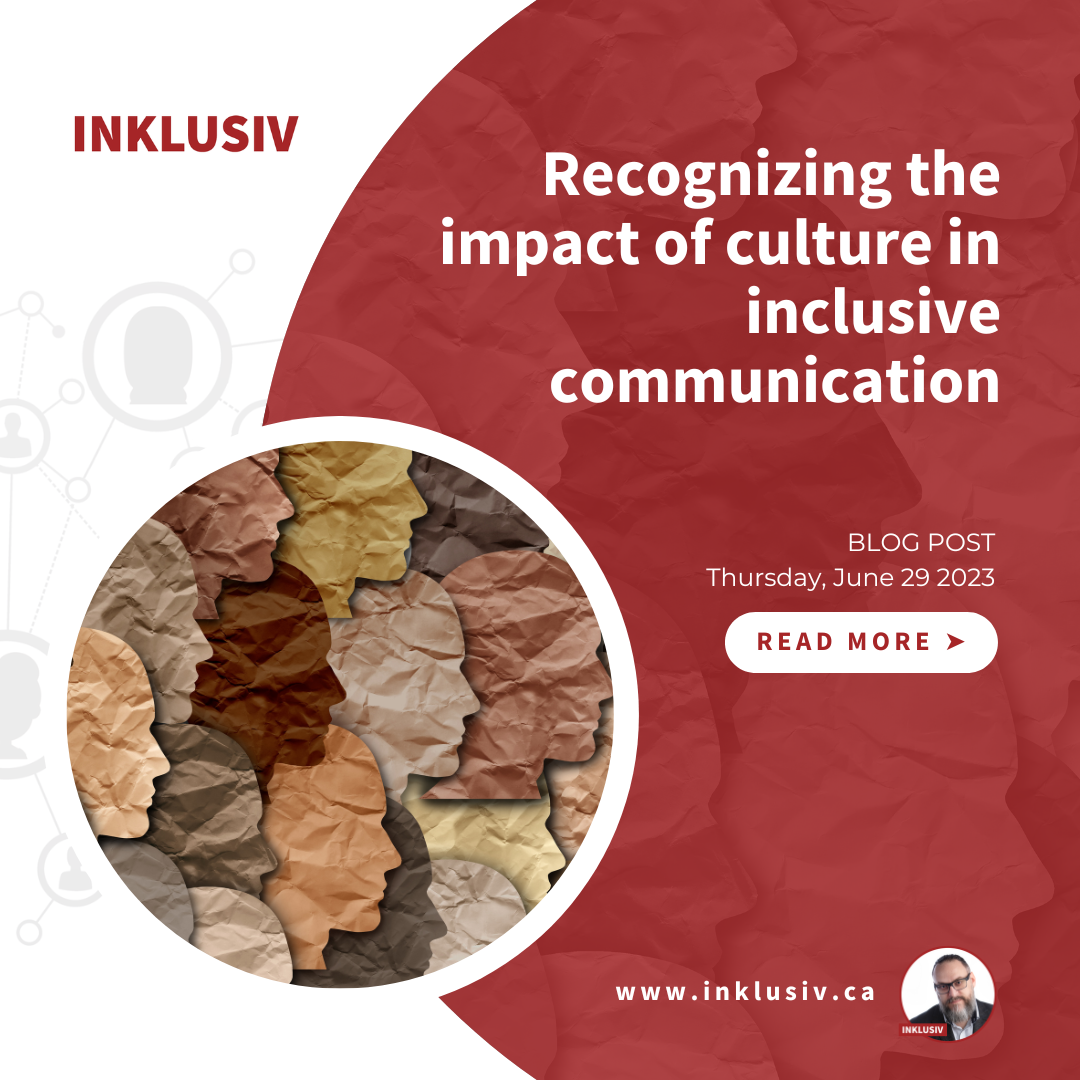 Recognizing the impact of culture in inclusive communication