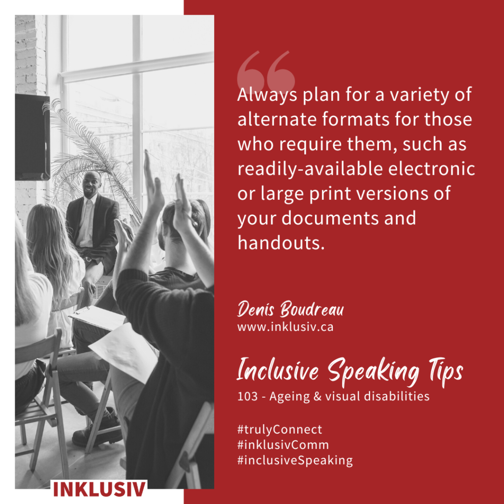 Inclusive Speaking Tip #103