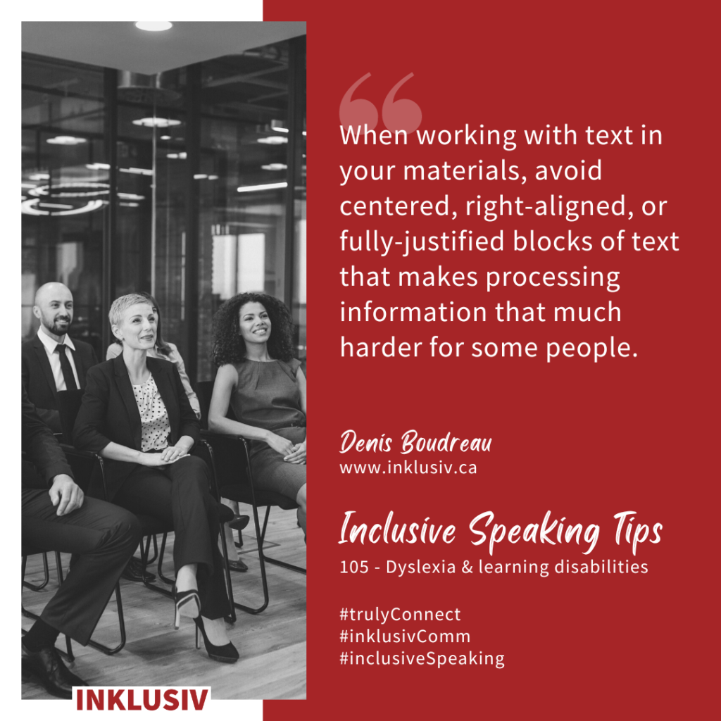 Inclusive Speaking Tip #105