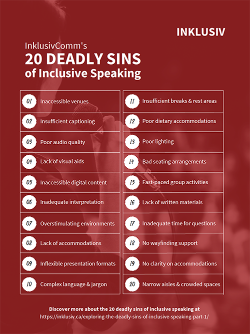 Download the 20 Deadly Sins of Inclusive Speaking Handout