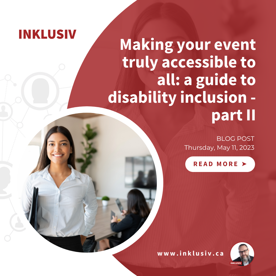 Making your event truly accessible to all: a guide to disability inclusion – part 2