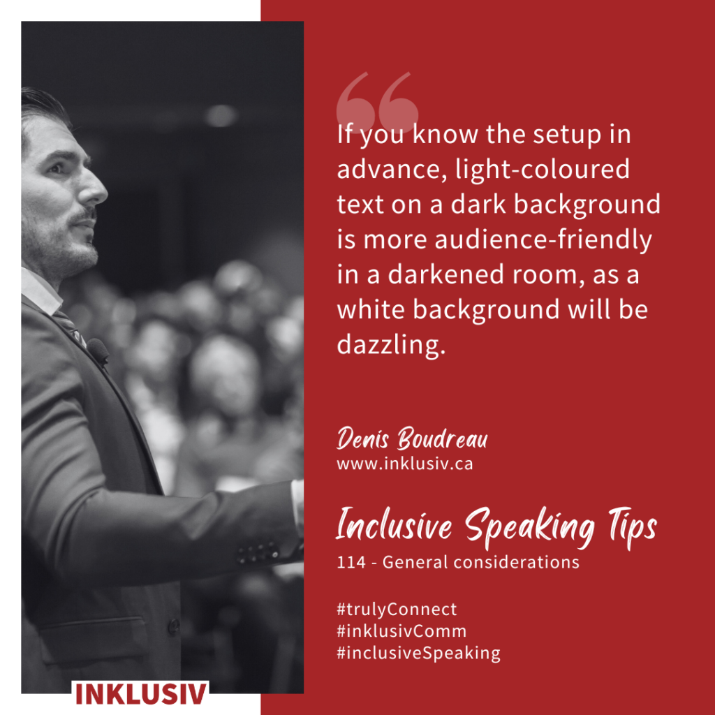 Inclusive Speaking Tip #114