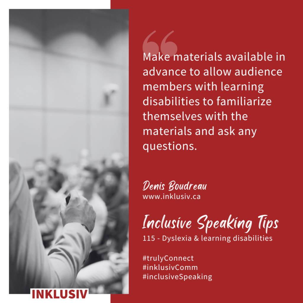 Inclusive Speaking Tip #115