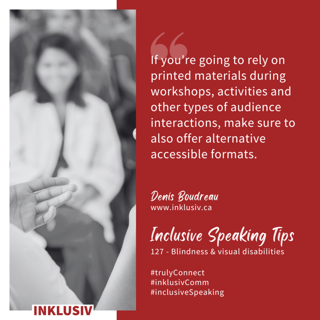 Inclusive Speaking Tip #127