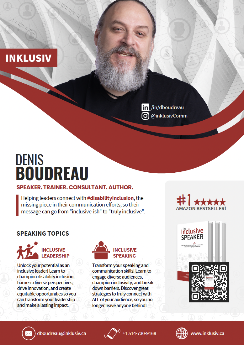 Download Denis Boudreau's Speaker One-Sheet