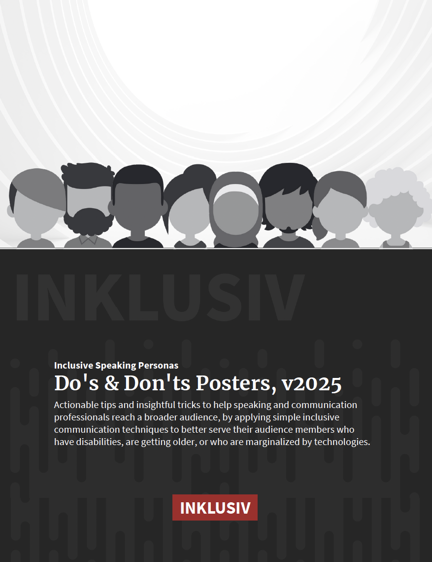 Inclusive Speaking Do's and Don'ts Posters Handout